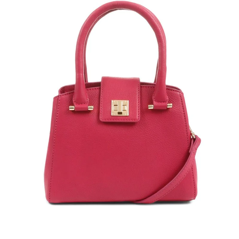 Whimsy Leather Top Handle Bag - WHIMSY / 323 891 - Pink