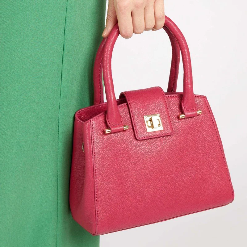 Whimsy Leather Top Handle Bag - WHIMSY / 323 891 - Pink