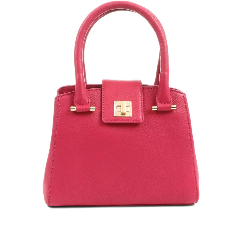 Whimsy Leather Top Handle Bag - WHIMSY / 323 891 - Pink