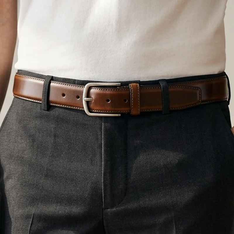 Urban Leather Belt - URBAN / 327 158 - Chestnut