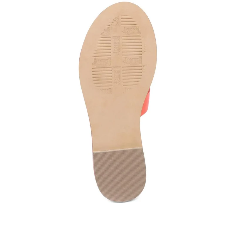 Lilli Leather Mule Sandals - LILLI / 323 349 - Orange