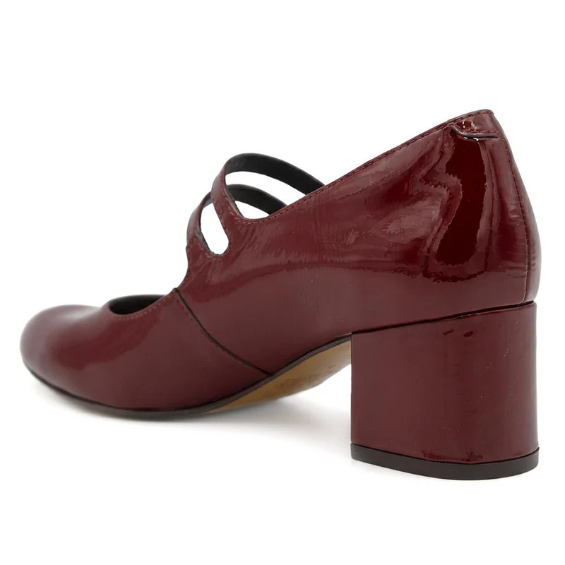 Xanthi Heeled Mary Janes - XANTHI / 325 044 - Burgundy Patent