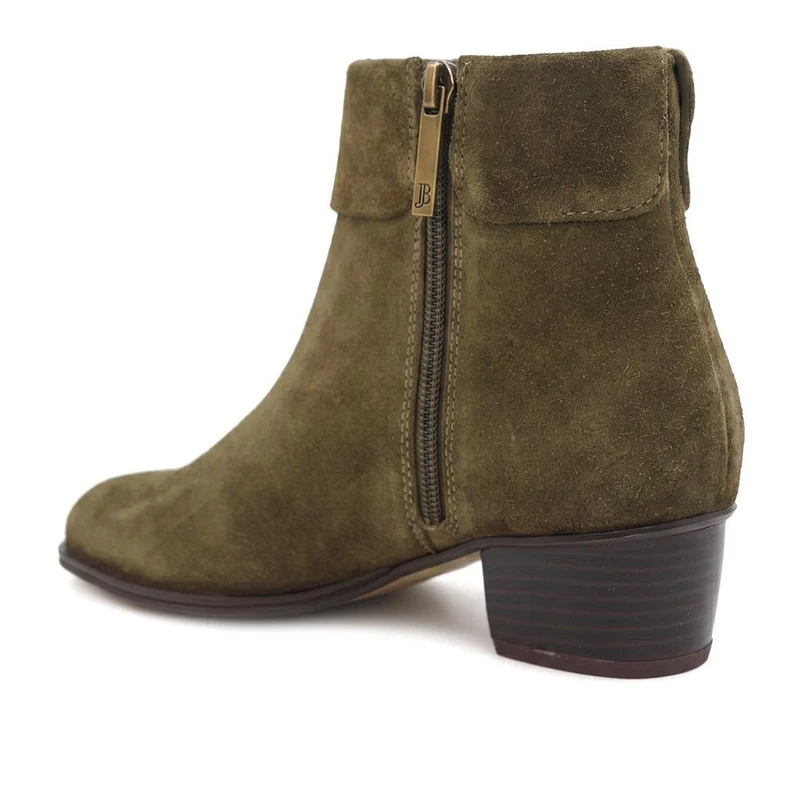 Madrigal Leather Cushioned Ankle Boots - MADRIGAL / 329 832 - Olive