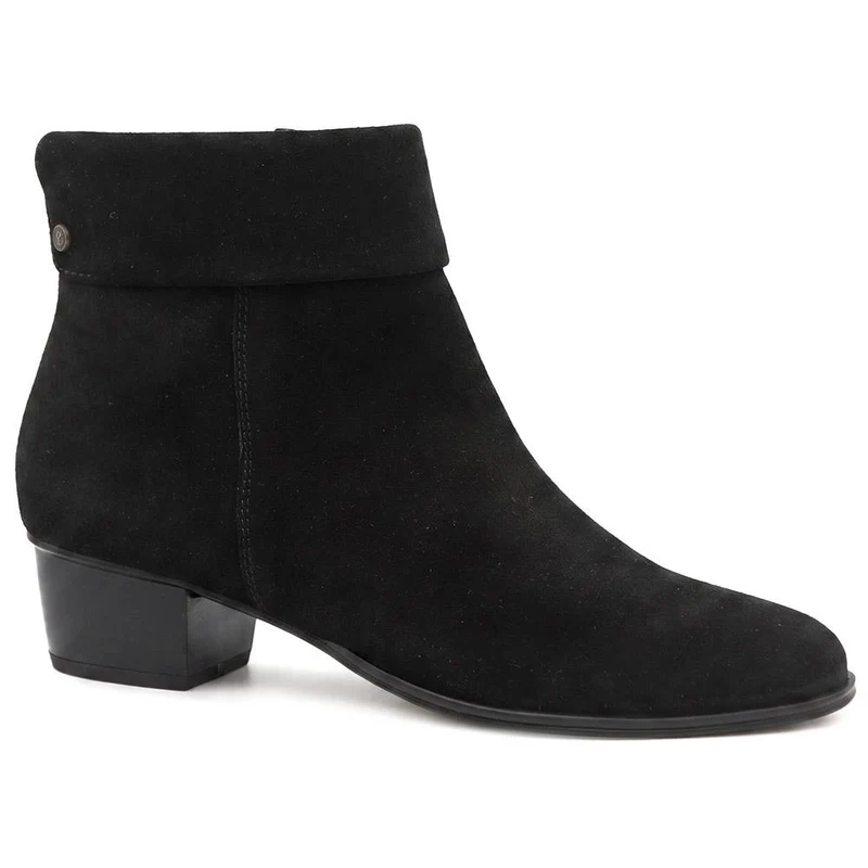 Madrigal Leather Cushioned Ankle Boots - MADRIGAL / 329 832 - Black Suede