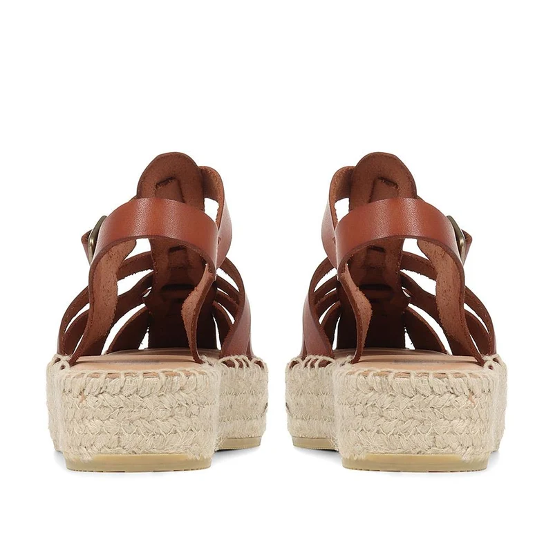 Adelynn Platform Espadrille Sandals - ADELYNN / 322 054 - Tan