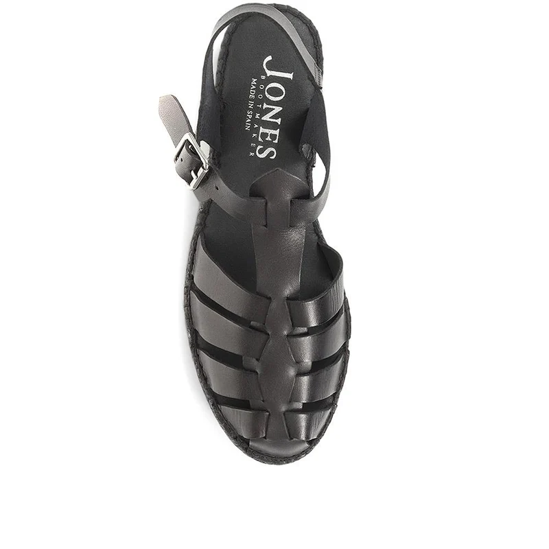 Adelynn Platform Espadrille Sandals - ADELYNN / 322 054 - Black-Black