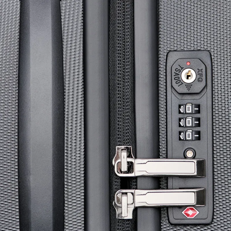 Reisekoffer Set 3 teilig - schwarz