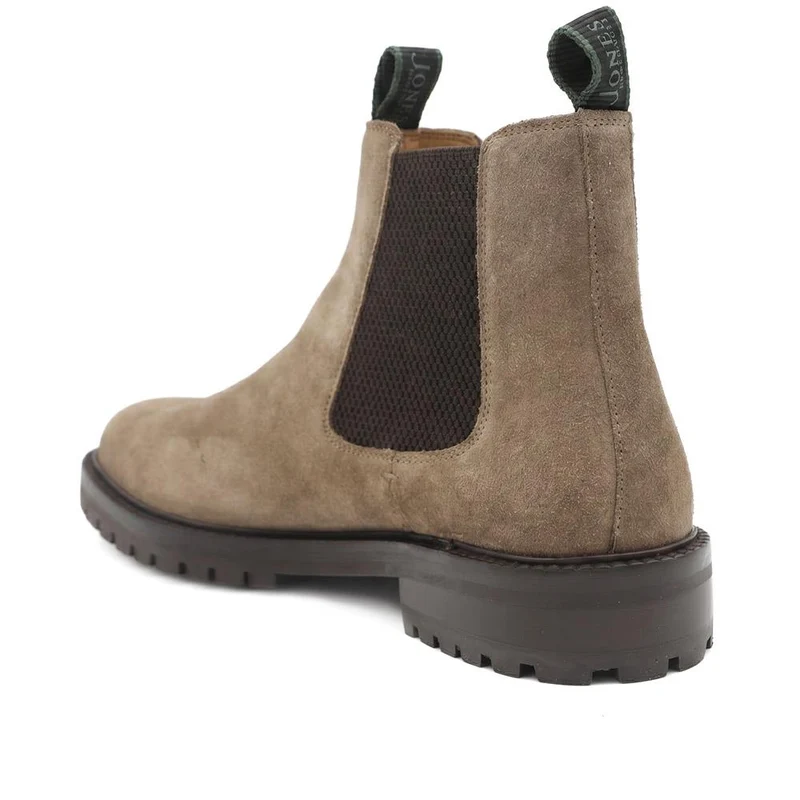 Damone Leather Chelsea Boots - DAMONE / 329 943 - Taupe Suede