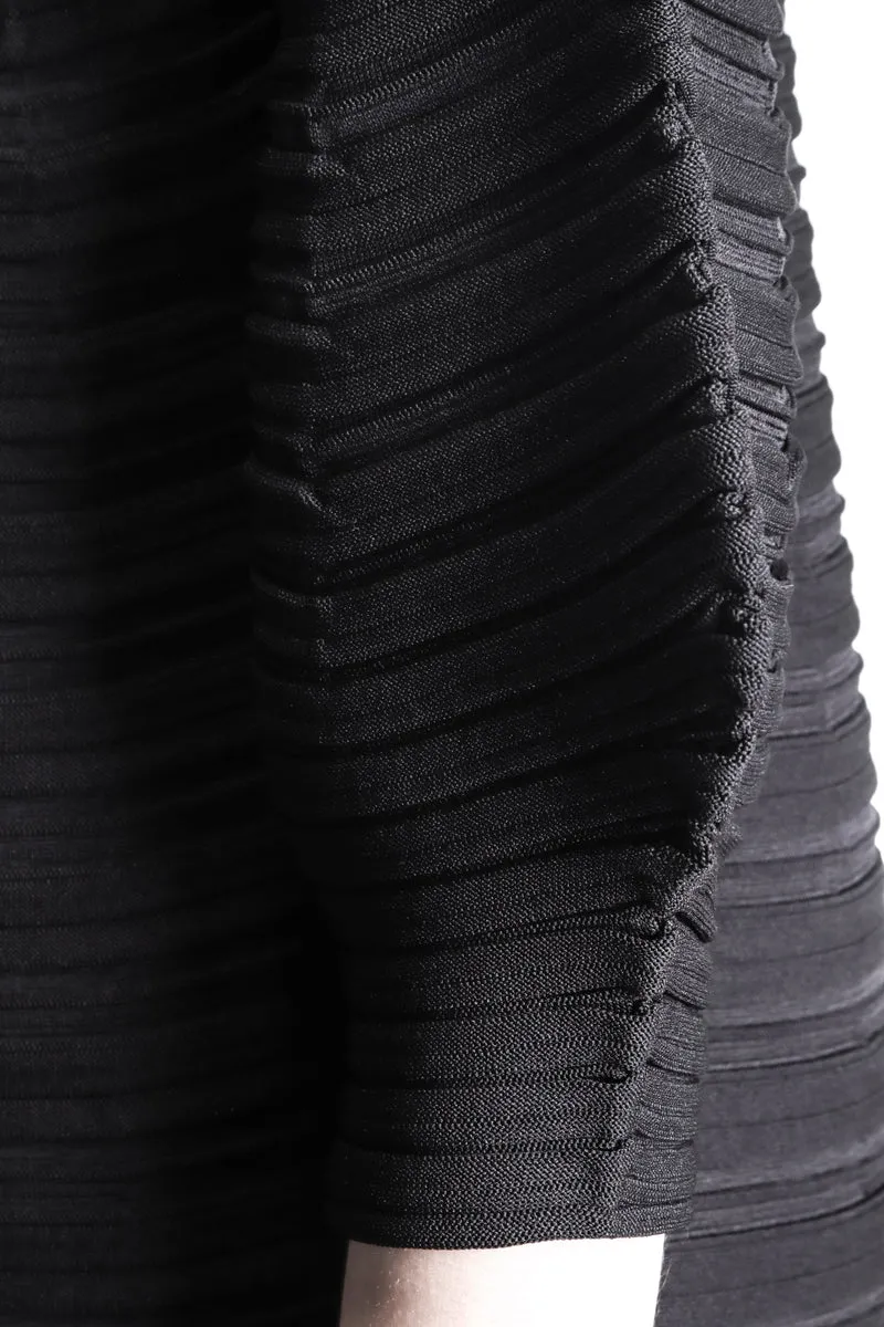 Pleats Please Issey Miyake Strickkleid schwarz