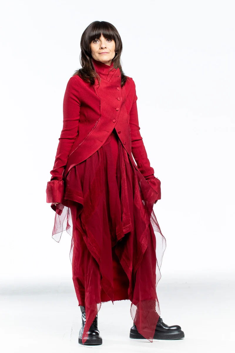 Marc Le Bihan Damen Avantgarde Jacke rot