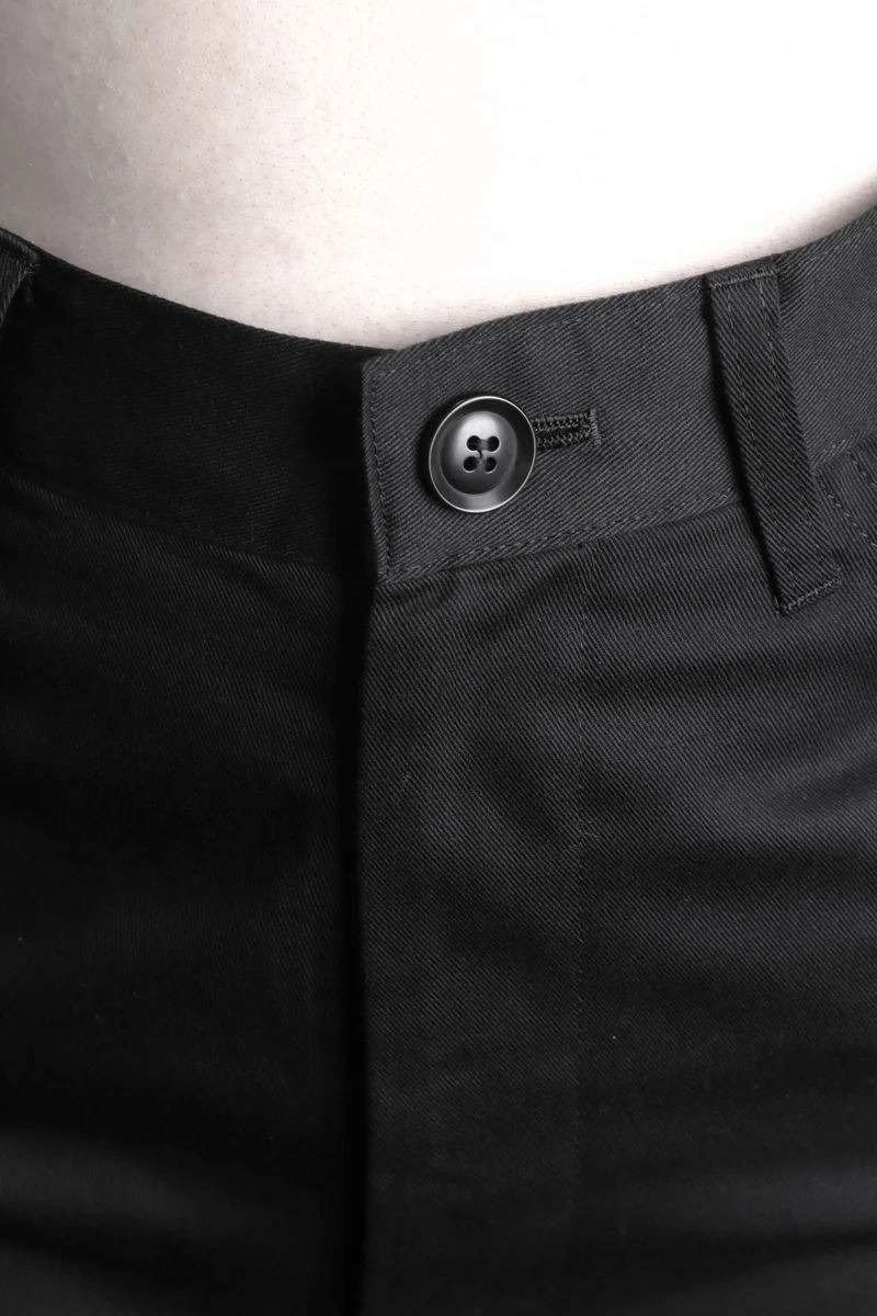 Y´s Yohji Yamamoto Damen 7/8 Hose mit hohem Bund schwarz