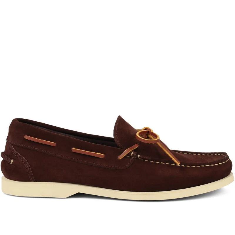 Portsmouth Suede Moccasins - PORTSMOUTH / 325 091 - Brown Suede