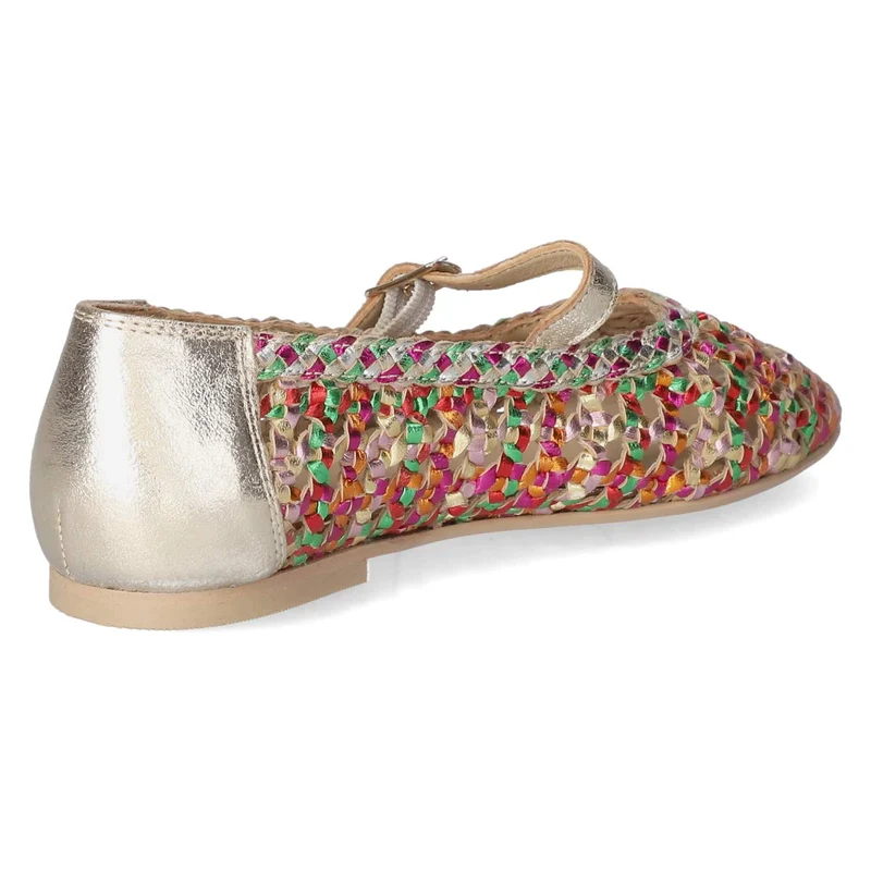 Spangenballerinas Mehrfarbig