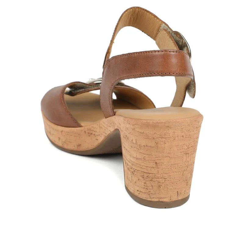 Fantastica Gabor Wedge Sandals - GAB37513 / 323 531 - Tan