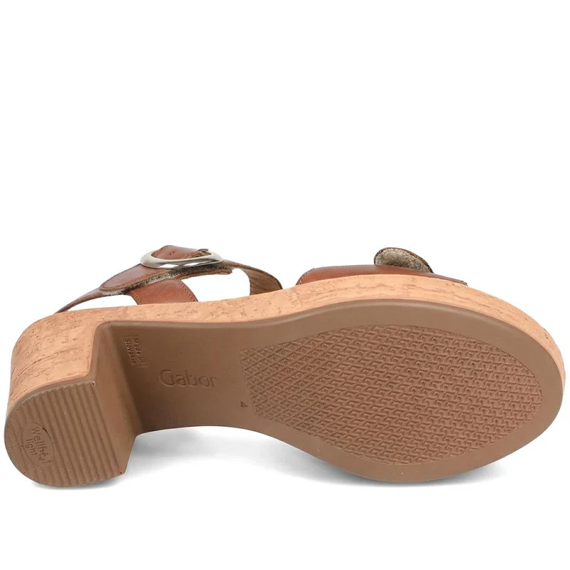 Fantastica Gabor Wedge Sandals - GAB37513 / 323 531 - Tan