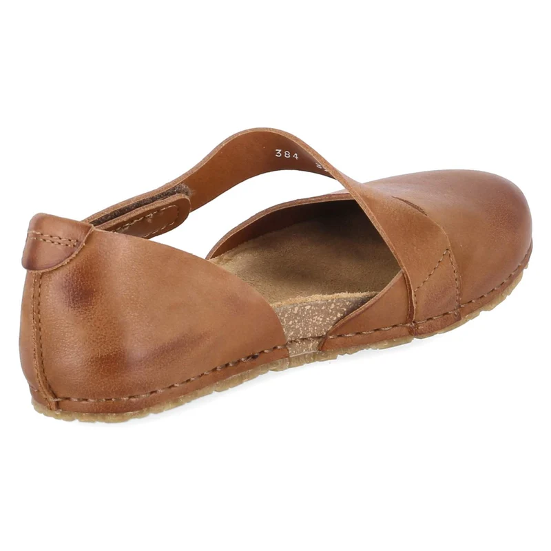 Spangenballerinas CRETA Braun