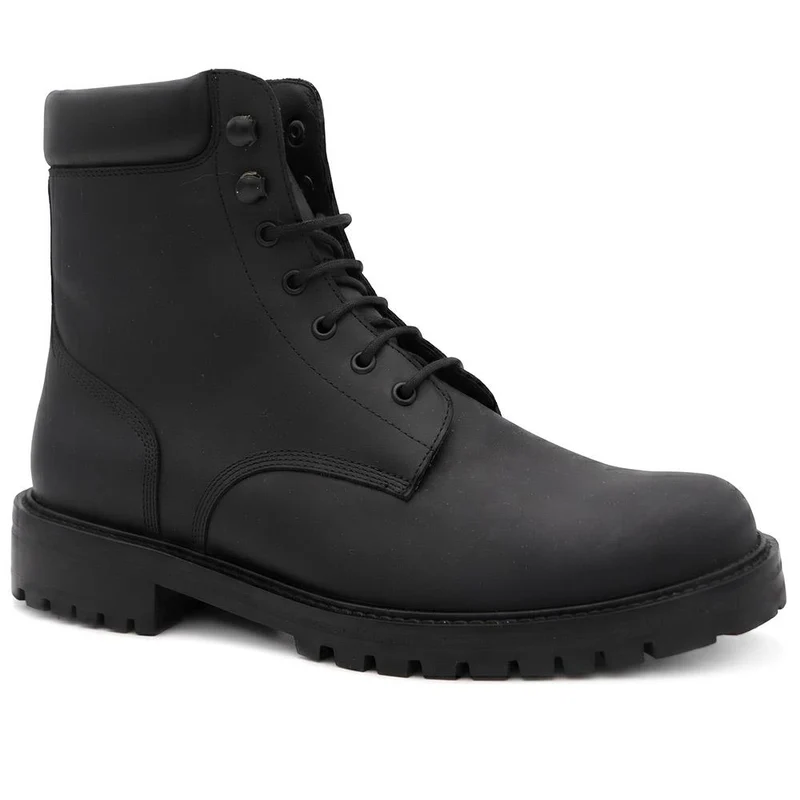 Dalmazio Leather Lace Up Boots - DALMAZIO / 329 956 - Black Nubuck