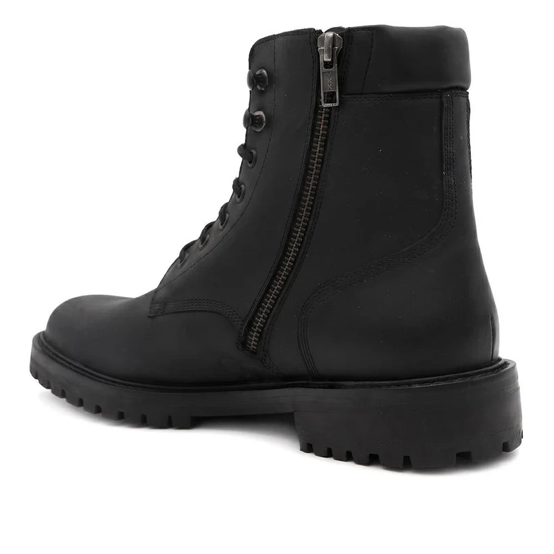 Dalmazio Leather Lace Up Boots - DALMAZIO / 329 956 - Black Nubuck