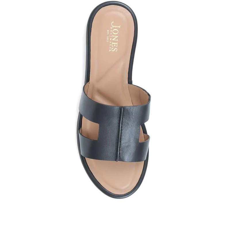 Lilli Leather Mule Sandals - LILLI / 323 349 - Black