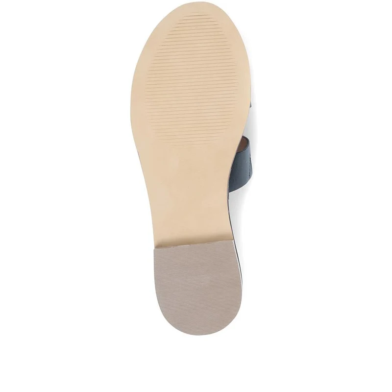 Lilli Leather Mule Sandals - LILLI / 323 349 - Black
