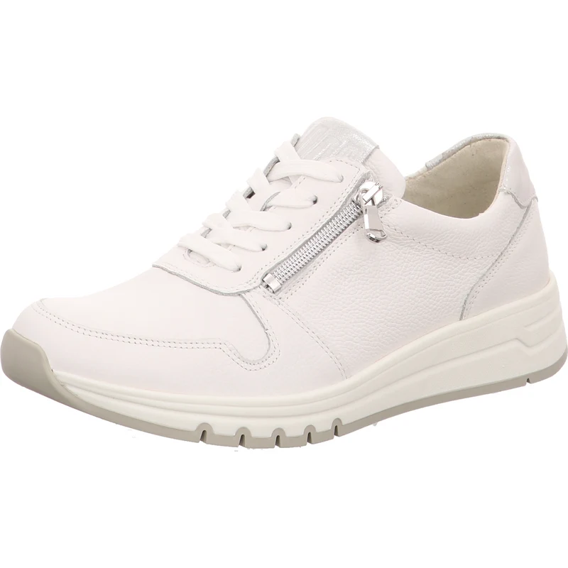 Waldläufer Schnürschuh H-April weiß-kombi.