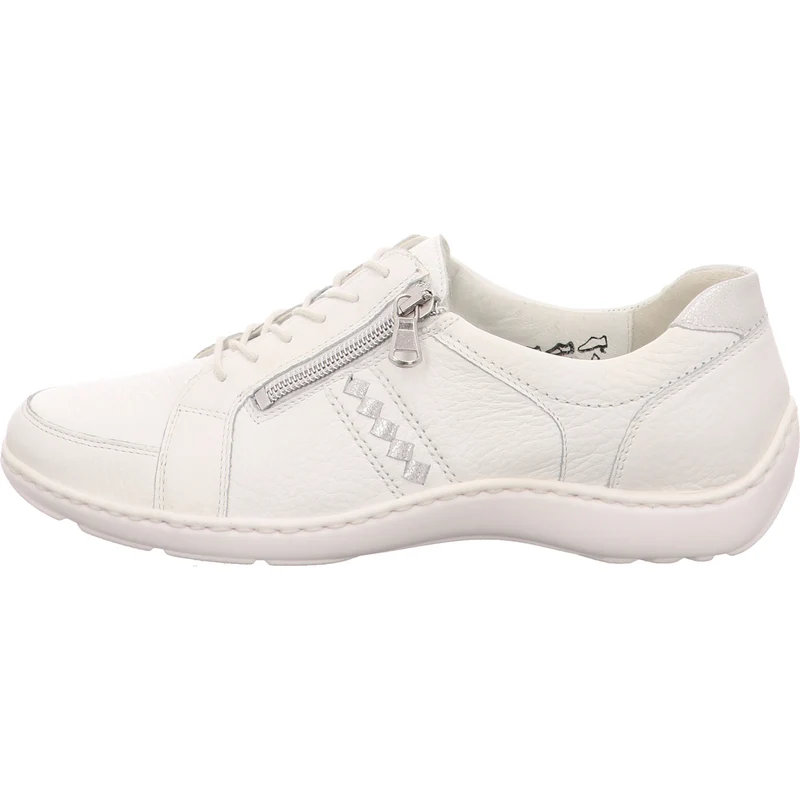 Waldläufer Schnürschuh Henni weiß-kombi.