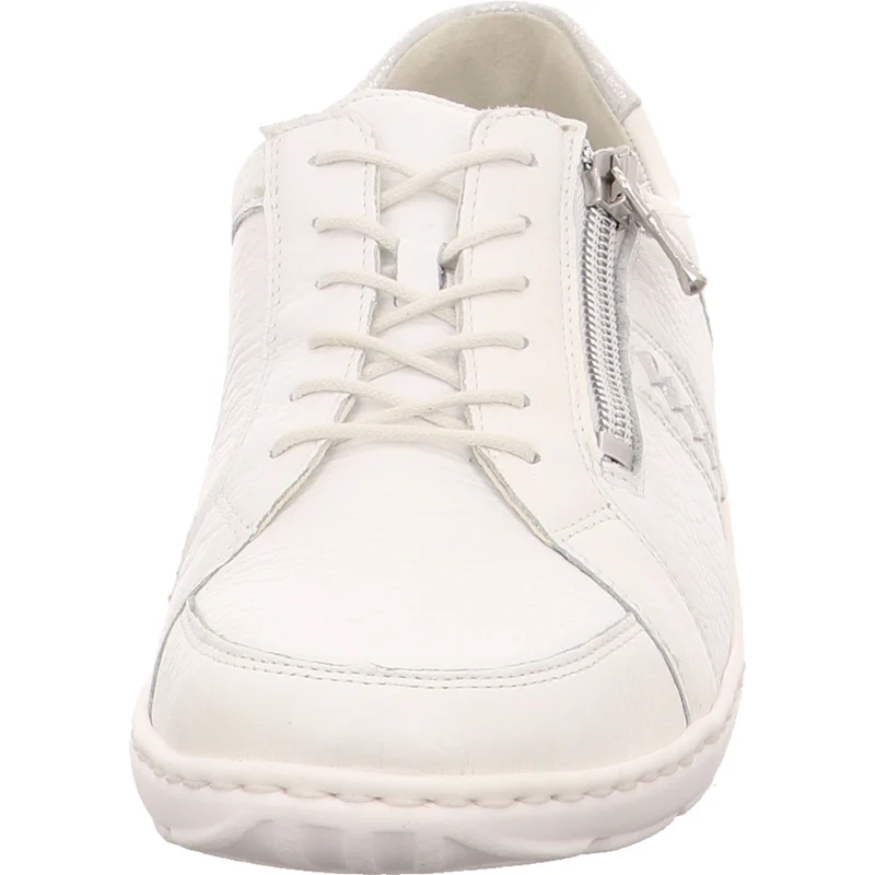 Waldläufer Schnürschuh Henni weiß-kombi.