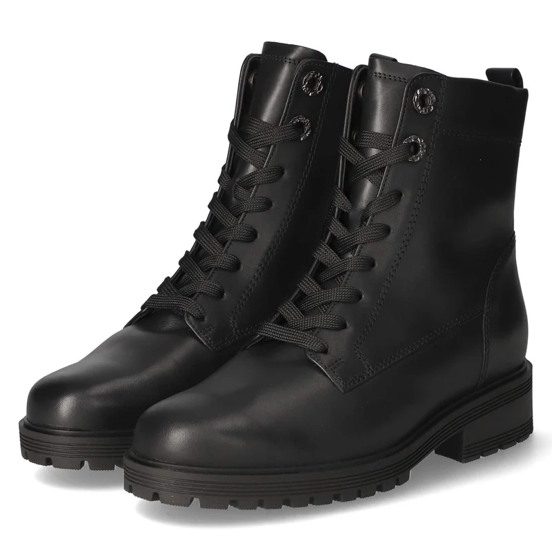 Schnürstiefeletten Schwarz