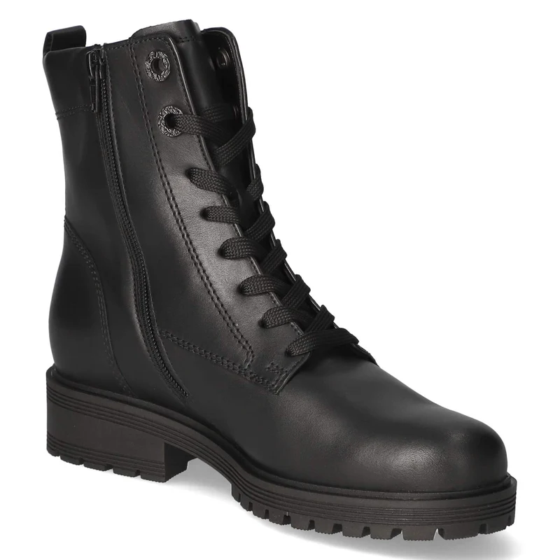 Schnürstiefeletten Schwarz