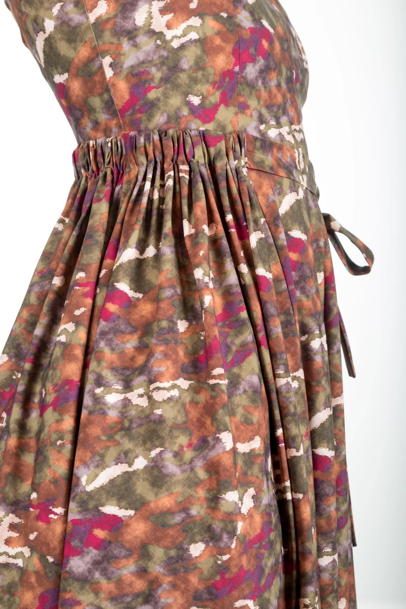 Schella Kann 2 Damen Empire Kleid ausgestellt multicolor Art