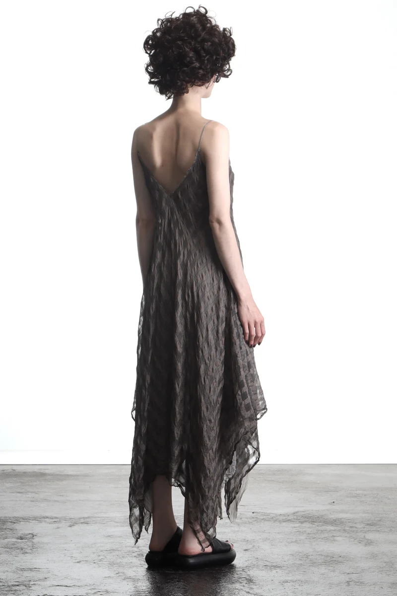 Marc Le Bihan Damen Asymmetrisches Kleid Seide nude