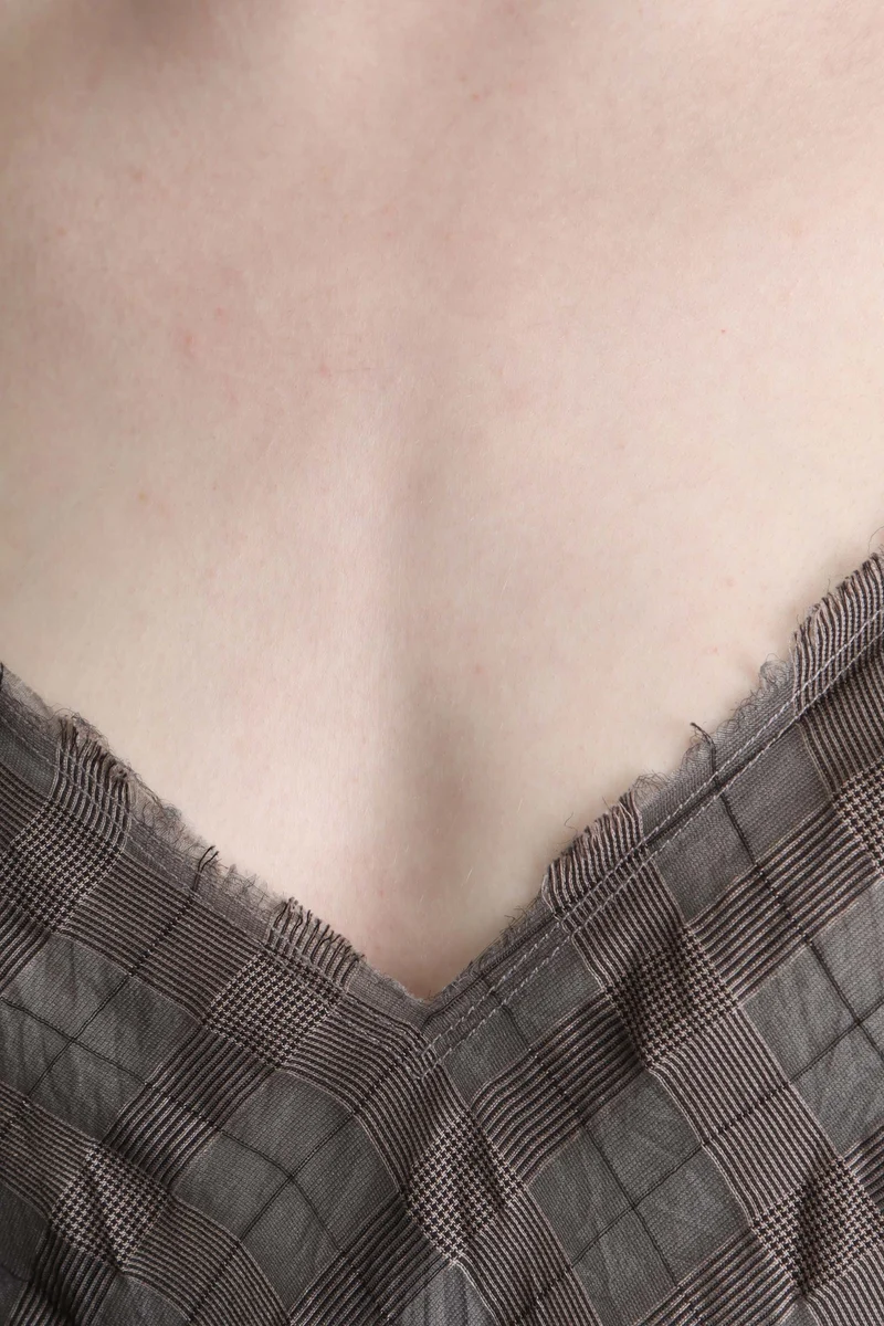 Marc Le Bihan Damen Asymmetrisches Kleid Seide nude