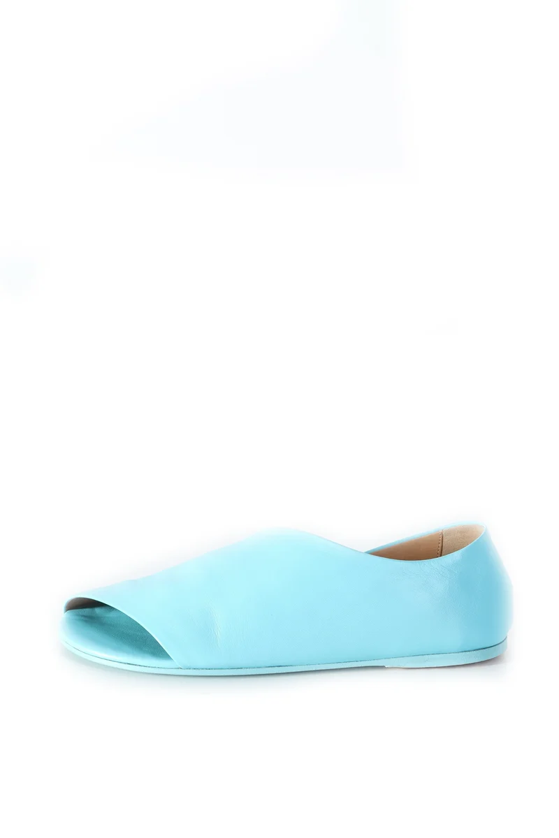 Marsèll Damen Leder Slipper offen türkis