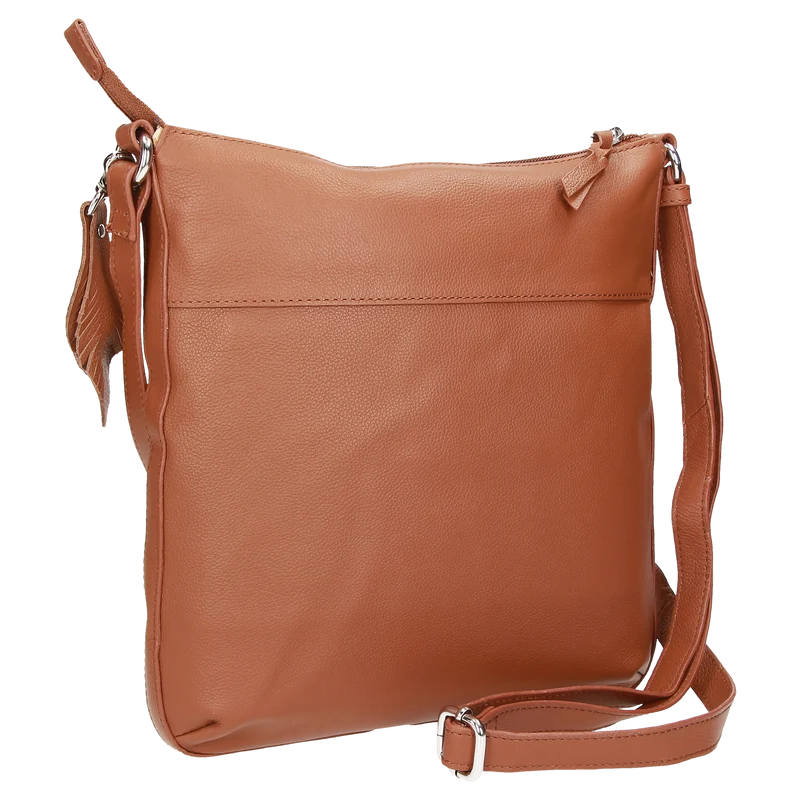 Crossbody Bag (M) - cognac