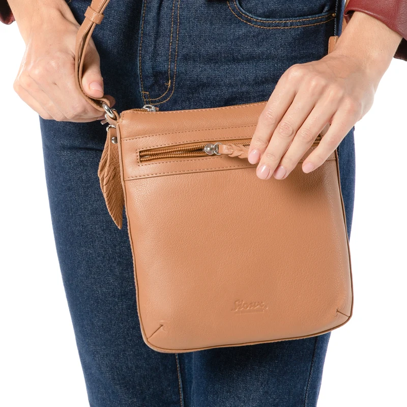 Crossbody Bag (S) - cognac