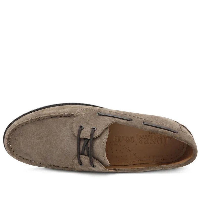 Parrie Smart Leather Boat Shoes - PARRIE / 329 947 - Taupe Suede