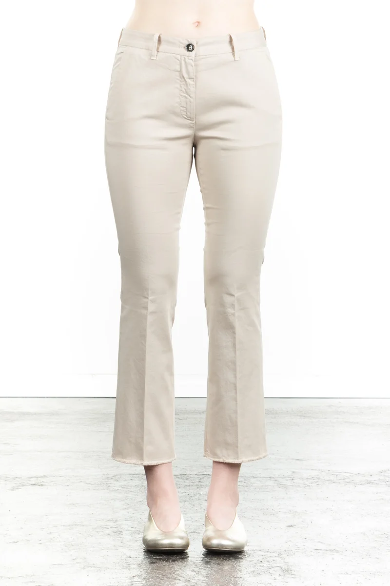 Nine In The Morning Damen 7/8 Hose Rome Trumpet beige