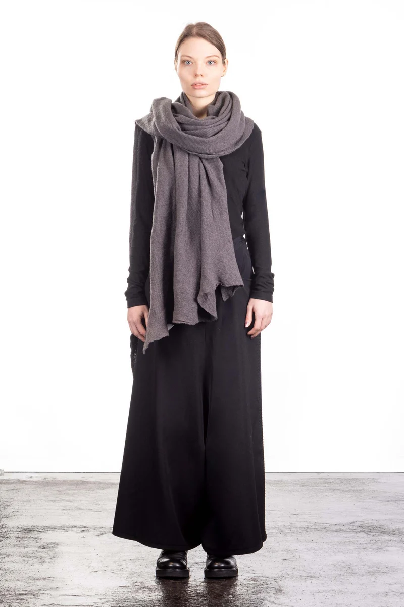 Rundholz Damen Stola grau cedar