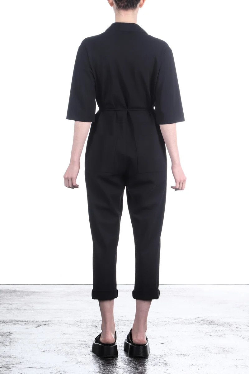 Schella Kann 2 Damen Stretch Jumpsuit schwarz