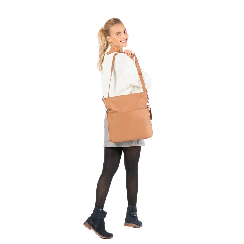 Crossbody Bag (L) - cognac
