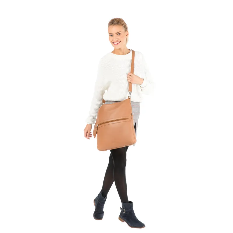 Crossbody Bag (L) - cognac