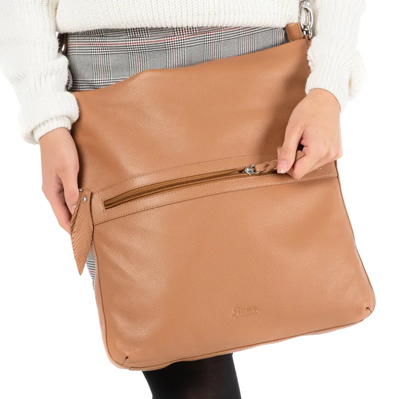 Crossbody Bag (L) - cognac