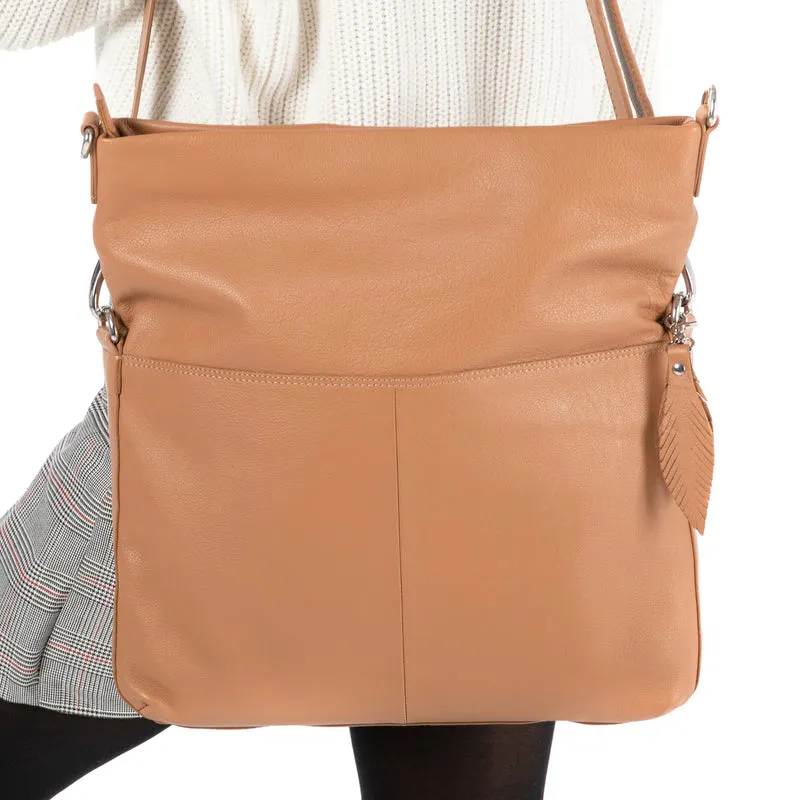 Crossbody Bag (L) - cognac