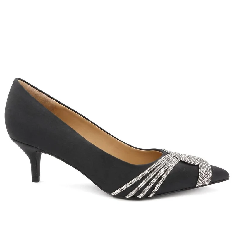 Zaina Embellished Detail Occasion Court Shoes - ZAINA / 329 095 - Black