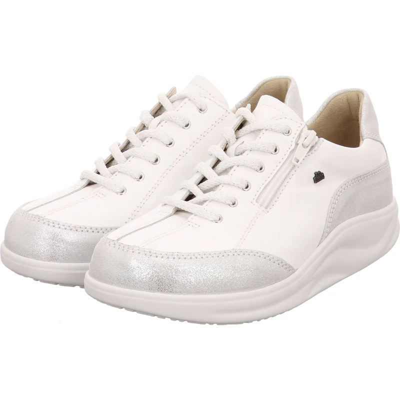 FinnComfort Schnürschuh OTARU weiß-kombi.