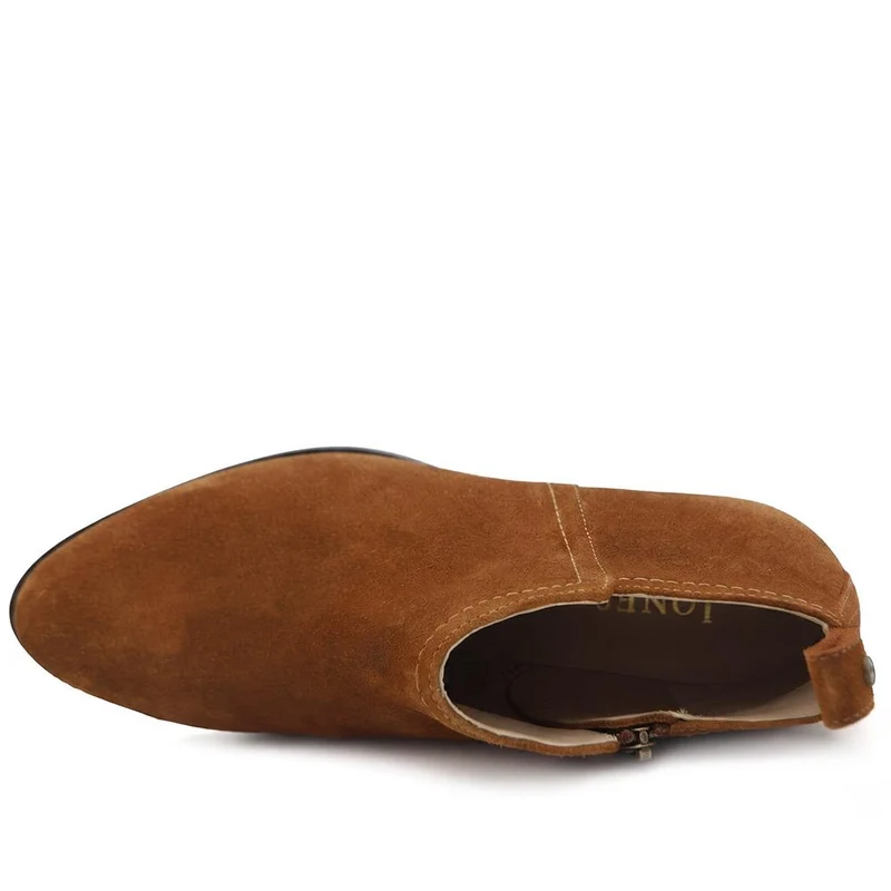 Floralie Leather Cushioned Ankle Boots - FLORALIE / 329 919 - Cognac