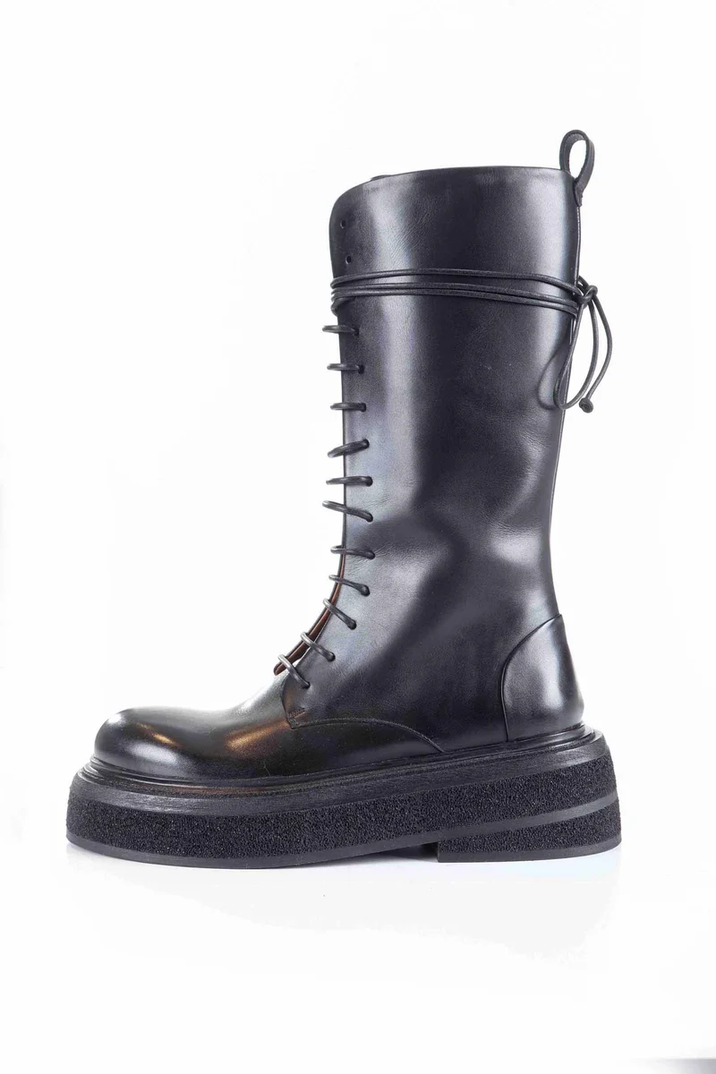 Marsèll Damen Leder Stiefel ZUCCONE STIVALE schwarz