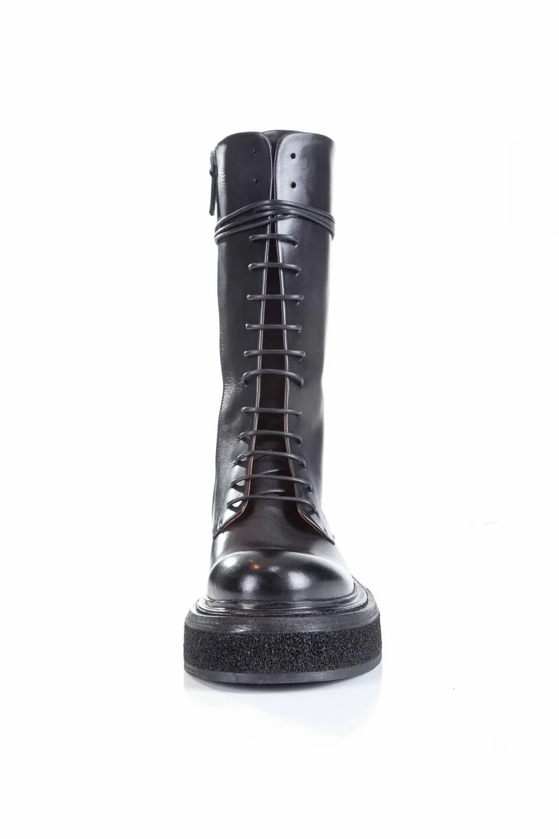 Marsèll Damen Leder Stiefel ZUCCONE STIVALE schwarz