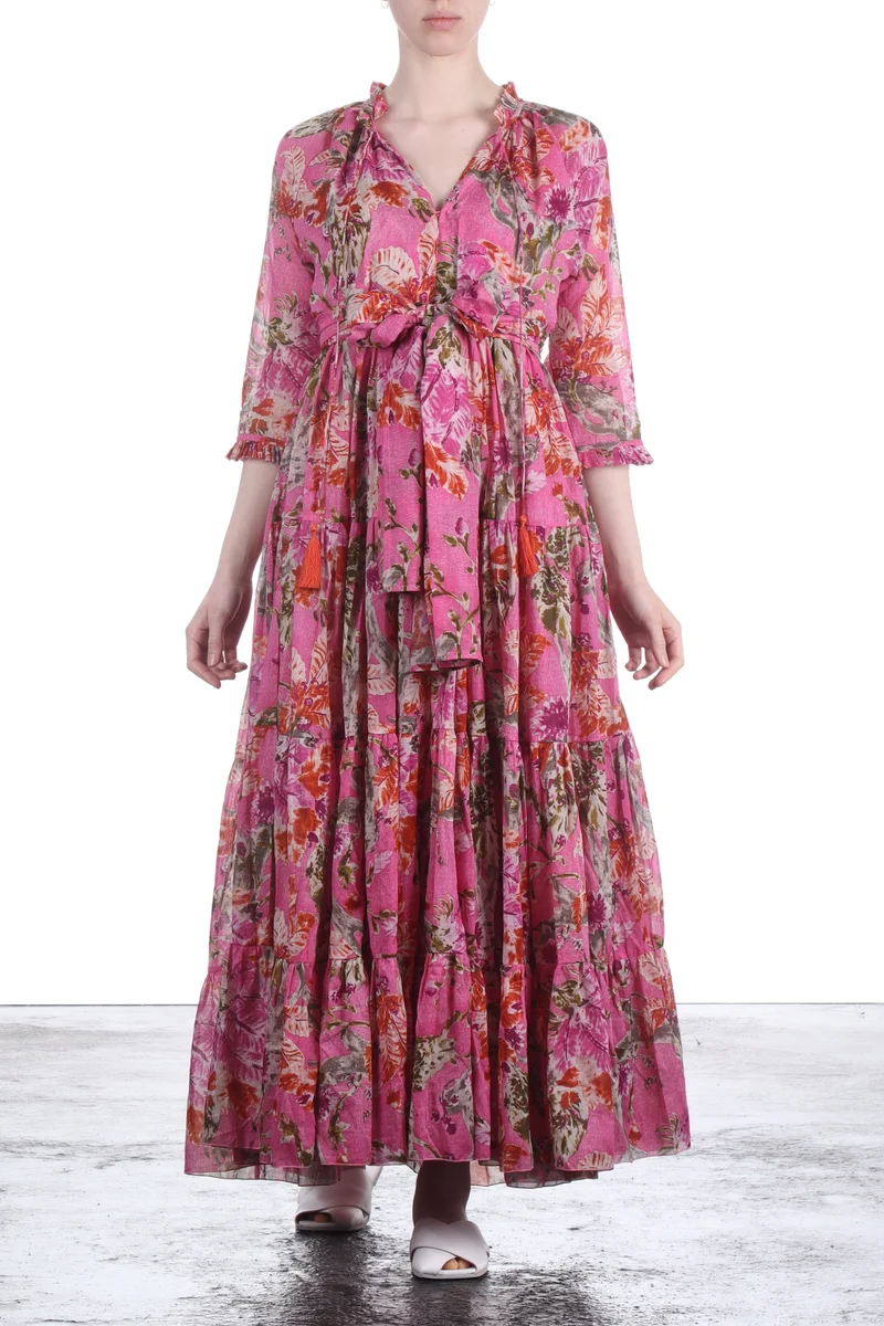 SAMANTHA SUNG Bohemian Blusenkleid EDEN mit Print soft pink
