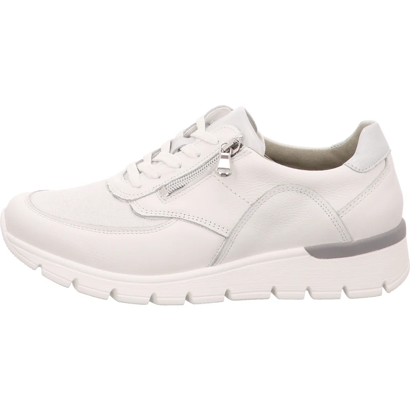 Waldläufer Schnürschuh K-Ramona weiß-kombi.